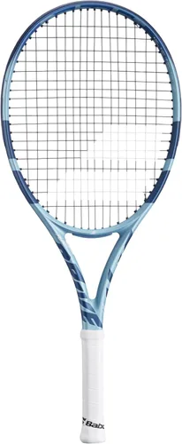 Vista 2 de Babolat Pure Drive Junior - Raqueta de tenis de 26 pulgadas de 11ª generación (azul claro/blanco) con accesorios opcionales
