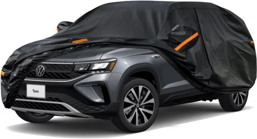 Vista 39 de Kayme Cubierta de auto SUV de 7 capas ajuste personalizado para BMW X1 (2009-2025), impermeable, para todo tipo de clima, para automóviles, cubierta