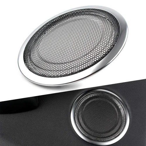 Vista 8 de Cubierta de altavoz de audio para puerta de automóvil para BMW Serie 3 F30 F35, 4 Series F32 F33 F36 todos los años, color negro