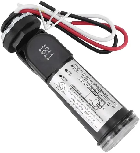 Vista 7 de Fdit Interruptor de control de sensor de fotocélula para exteriores, con cable duro, control de luz ocular con sensor fotoeléctrico, sensor de luz