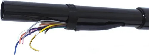 Vista 6 de Manillar precableado de elevación de 14 pulgadas, barra de choque preperforada, color negro, compatible con Harle H-Dy Street Glide/Electra