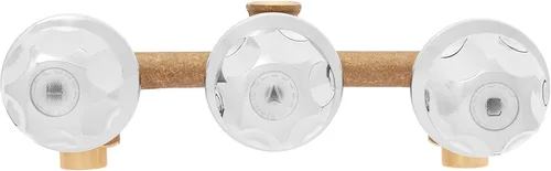 Vista 2 de Kingston Brass Elements of Design EF110 Saloon - Grifo de bañera y ducha de 3 manijas, 5 pulgadas, cromo pulido