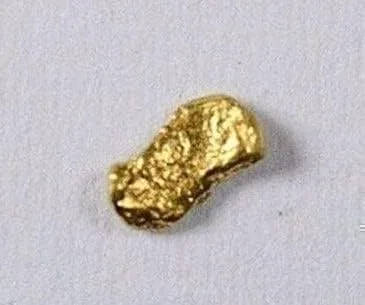 Vista 3 de Alaskan-Yukon BC Gold Rush - Pepita de oro natural 001oz 3 piezas genuinas