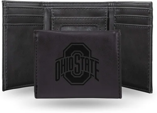 Vista 59 de NCAA Rico Industries - Billetera triple grabada con láser, con grabado láser, accesorio para hombre