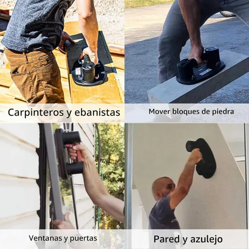 Vista 5 de GRABO Levantador de ventosa al vacío eléctrico profesional de 375 libras de carga máxima para paneles de yeso de madera, herramienta de elevación