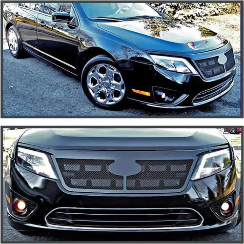Vista 2 de SPEC-D TUNING Faros LED con proyector negros compatibles con Ford Fusion 2010-2012, conjunto de faros delanteros izquierdo + derecho For 2010-2012