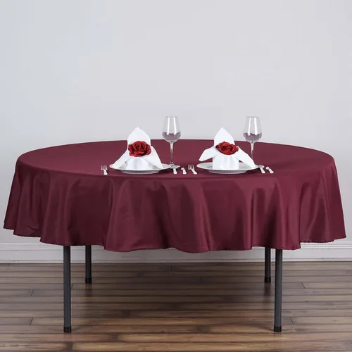 Vista 30 de Efavormart - Mantel cuadrado de lino de poliéster sin costuras, 54 x 54 pulgadas, color beige, para banquetes de boda, fiesta, restaurante