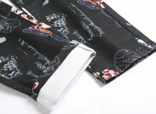 Vista 183 de Enrica Pantalones vaqueros estampados casuales para hombre