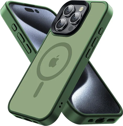 Vista 21 de Funda para iPhone 11, funda magnética con función atril [protección de grado militar] y [compatible con MagSafe], funda protectora delgada