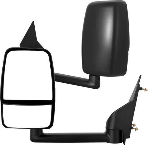 Vista 10 de YITAMOTOR Espejo retrovisor izquierdo para remolque con vidrio ajustado eléctricamente y calefactado, señal de giro LED con flecha, lámpara