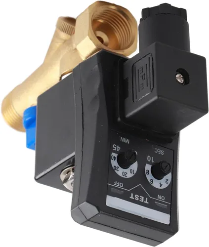 Vista 2 de Válvula de drenaje automática, G1/2 DN15 AC110V Válvula de drenaje cronometrada electrónica automática para gestión de condensados de compresor