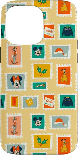 Vista 21 de iPhone 16 Disney Mickey & Minnie Mouse Holiday Christmas Santa Stamps Case