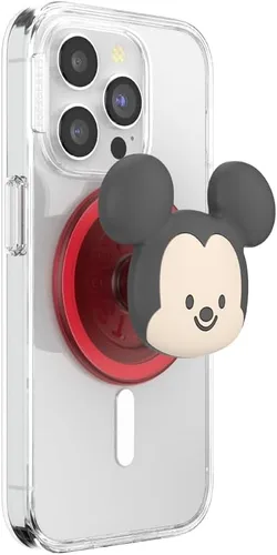 Vista 7 de PopSockets Agarre adhesivo para teléfono, soporte, soporte para teléfono, Disney - Mickey Cobweb