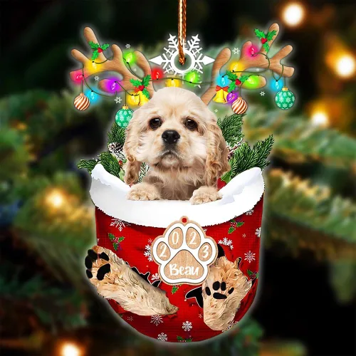Vista 130 de NAZENTI Adorno Navideño de Bolsillo Personalizado de Affenpinscher en la Nieve, Adorno de Forma Acrílica de Perro, Adorno de Navidad 2023, Adorno