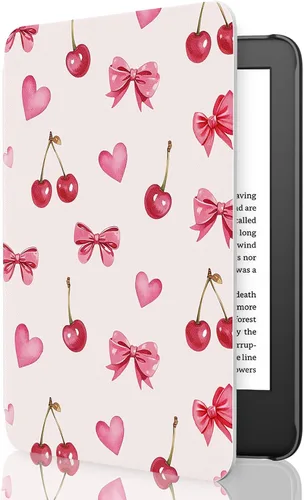 Vista 15 de MoKo Funda compatible con Kindle Basic de 11.ª generación 2024/2022 de 6 2-Flores de albaricoque.