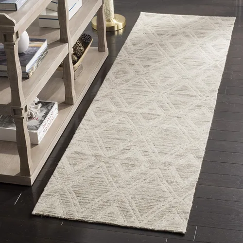 Vista 16 de SAFAVIEH Marbella Collection - Alfombra decorativa, 2 pies 3 pulgadas x 4 pies, color plateado y marfil, diseño de transición, ideal para zonas