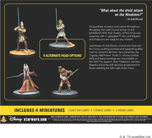 Vista 2 de Star Wars Shatterpoint Wisdom of The Council Squad Pack - Juego de miniaturas de mesa, juego de estrategia para niños y adultos, a partir de 14