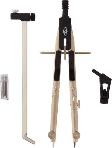 Vista 5 de ALVIN Brújula combinada de arco básico de 505 V con barra de viga, ideal para geometría e ingeniería, herramienta de dibujo y arquitectura - 6
