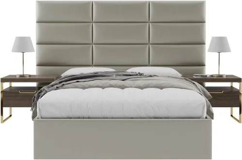 Vista 68 de Vänt - Paneles tapizados de cabecera para montar en la pared, diseño Elizabeth, 120 x 46 pulgadas, configuración de 16 paneles individuales