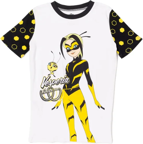 Vista 2 de Miraculous Vesperia Rena Rouge - Camisa de pijama y pantalones cortos para niñas pequeñas a niños grandes