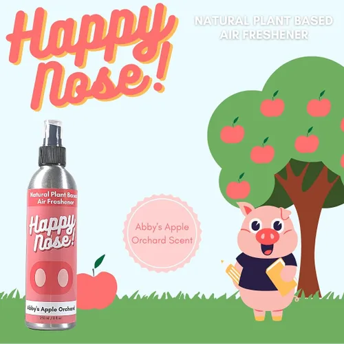 Vista 8 de Happy Nose! Ambientador natural a base de plantas, espray neutralizador de olores para el hogar, trabajo, mascotas, vehículo, humo, equipo deportivo