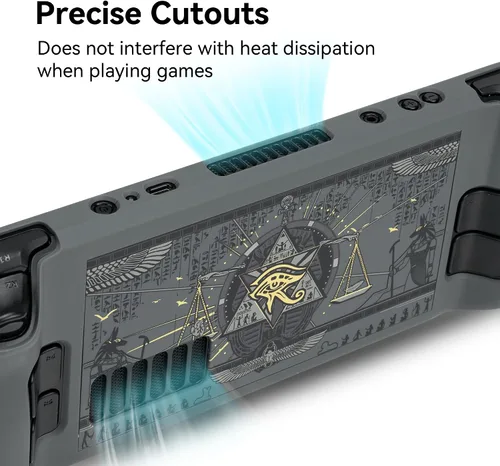 Vista 4 de GeekShare Funda protectora para Switch, funda delgada compatible con Nintendo Switch y Joy-Con - Absorción de golpes y arañazos - Land of Mystery