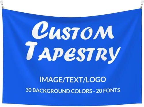 Vista 11 de XIAYUEHUA Bandera de fondo personalizada para subir imagen de tapiz personalizado para dormitorio, pancartas y letreros personalizados para colgar
