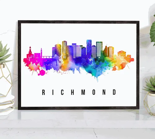 Vista 26 de Generic Póster de Albuquerque Skyline New Mexico, 12 x 18 pulgadas, perfecto para sala de estar, dormitorio, oficina
