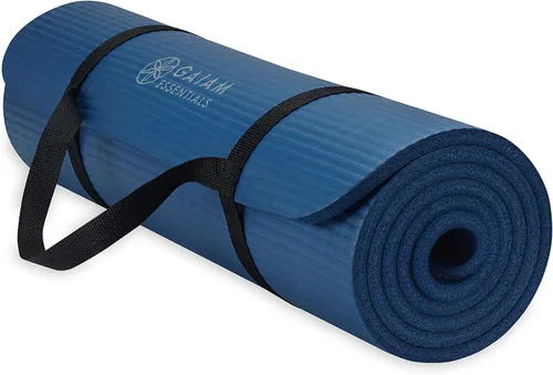 Vista 21 de Gaiam Tapete de yoga grueso, esterilla de ejercicio y fitness con correa de Balsam