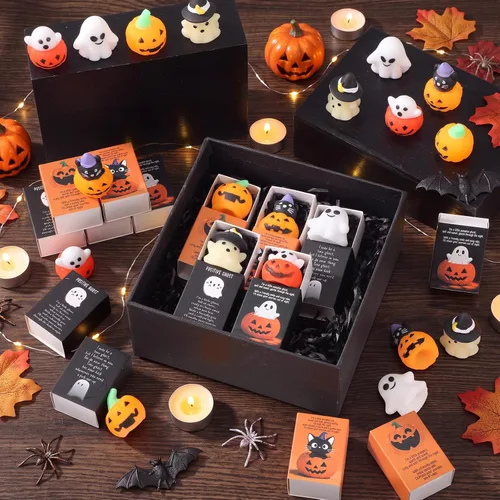 Vista 5 de 10 juegos de bolas de estrés cálidas de Halloween con cajas mezcladas 5 Beige