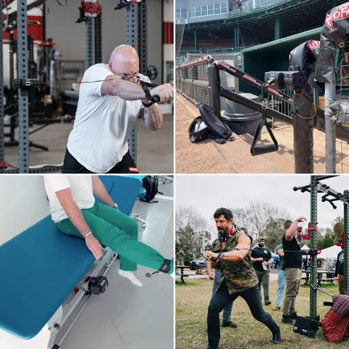 Vista 7 de Ancore Pro: Máquina de cable para gimnasio en casa Sistema de entrenamiento portátil para entrenamiento de fuerza Viene con soporte para rack