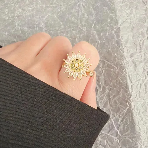 Vista 56 de Anillo de plata de ley 925, minimalista, ajustable, hecho a mano, para mujeres y niñas