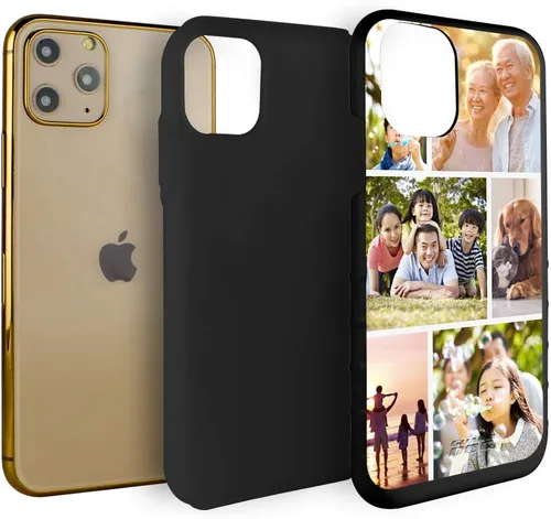 Vista 3 de Guard Dog Funda compatible con iPhone 11 Pro, grado militar, protección resistente de dos piezas, personalizada, fotos, seis marcos