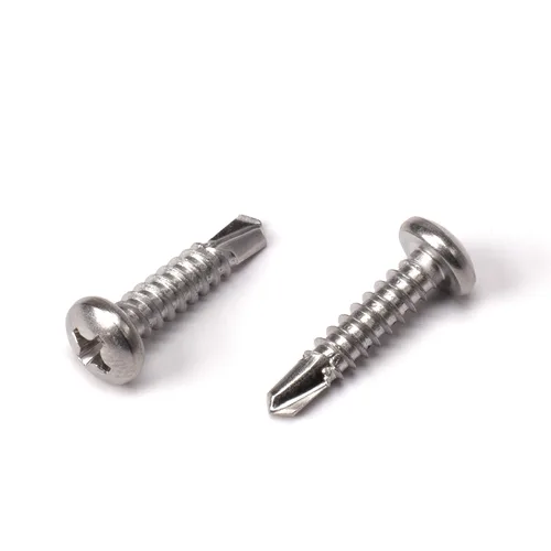 Vista 18 de THE CIMPLE CO Tornillo autoroscante de cabeza combinada #8, 1 pulgada de longitud, acero inoxidable 410 con cabeza hexagonal y Phillips, tornillo