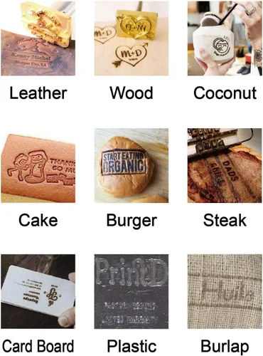 Vista 5 de Hierro de marca de madera personalizado, sello de hierro de marca de cuero duradero, sello de combustión de madera, hierro de marca personal