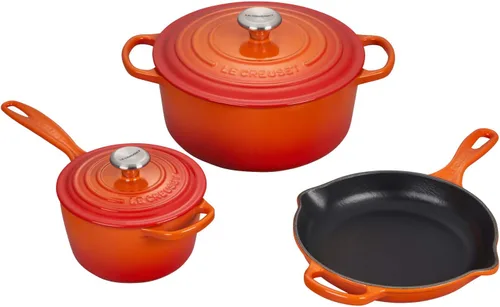 Vista 11 de Le Creuset Juego de utensilios de cocina de hierro fundido esmaltado, 5 piezas, Artichaut