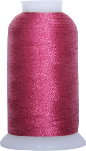 Vista 12 de Carretes de hilo de poliéster, 1000 m – 160 colores – Peso del hilo: 40 40wt trilobal polyester embroidery thread with bright sheen. Works with