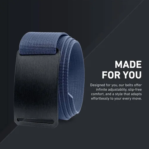 Vista 4 de GRIP6 Classic Belt - 1.5-Inch Adjustable Nylon Belts - Versatile Lifestyle and Tactical Belt for Men and Women