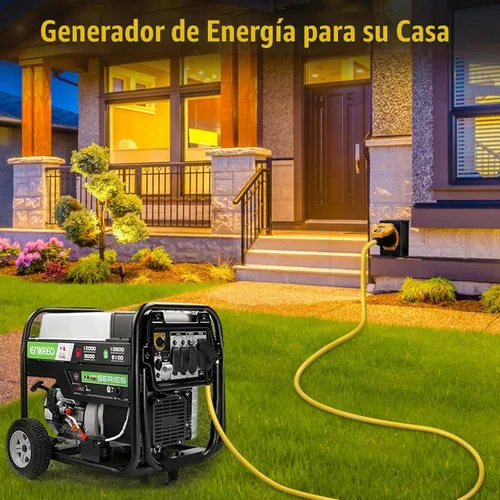 Vista 5 de Cable generador de 50 amperios con caja de entrada de alimentación preperforada, cable de extensión de generador de alta resistencia real STW