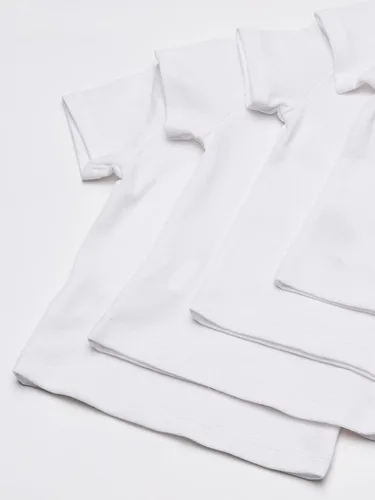 Vista 3 de Hanes Ultimate Baby Flexy - paquete de 4 playeras de manga corta para bebé.