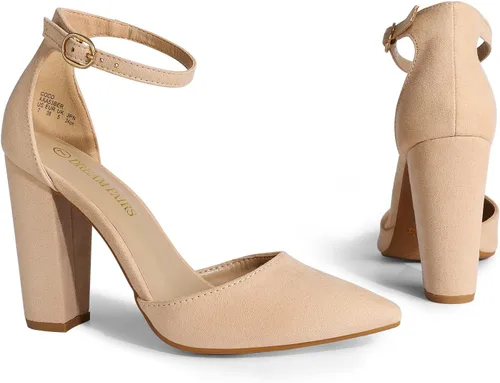 Vista 6 de Dream Pairs Coco - Zapatos de tacón alto puntiagudos, para mujer