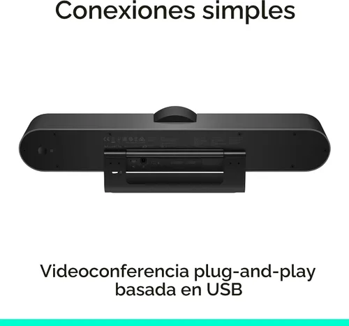 Vista 8 de Logitech MeetUp - Sistema de videoconferencia, Ultra HD 4K/1080p/720p, 3 micrófonos/altavoces ajustables, amplio campo de visión de 120°