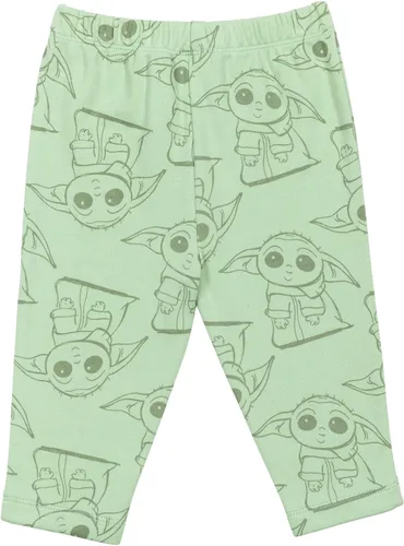 Vista 4 de STAR WARS Mandalorian The Child - Conjunto de 3 piezas para bebé body y pantalones