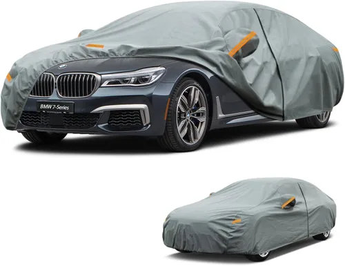 Vista 50 de Kayme Funda de Coche de Servicio Pesado Impermeable para Todo Tipo de Clima, Ajuste Personalizado para Tesla Model S, Cubierta Exterior Completa