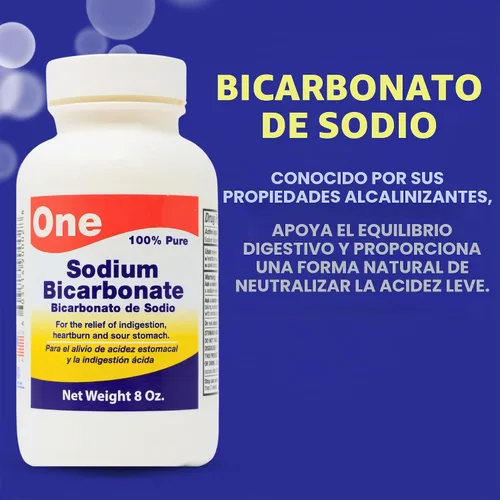 Vista 4 de ARYMAR Polvo de bicarbonato de sodio de grado alimenticio - Fórmula multiusos para hornear y limpieza, sin aluminio, 8 onzas