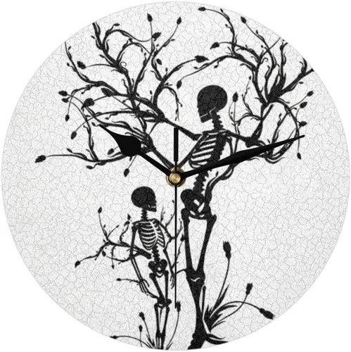 Vista 10 de Reloj de pared con estampado de béisbol deportivo, silencioso, sin tictac, reloj de pared redondo de béisbol de 9.5 pulgadas, funciona