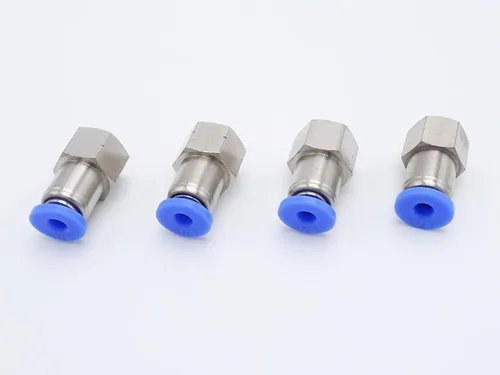 Vista 28 de Conexión de conexión de 1/2" OD x 1/2" macho NPT rosca, línea de agua recta macho neumática, conectores de empuje rápido (paquete de 4)