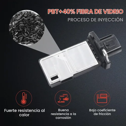 Vista 2 de Medidor de sensor de flujo de aire masivo Maf compatible con Ford Crown Victoria 2004-2011; Lincoln Navigator 2005-2011; Mercury Milan 2006-2011
