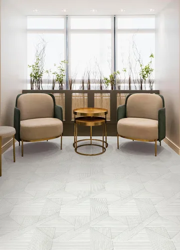 Vista 3 de FloorPops Azulejos neutros Frey Peel & Stick de 12 pulgadas por 12 pulgadas, FP4948