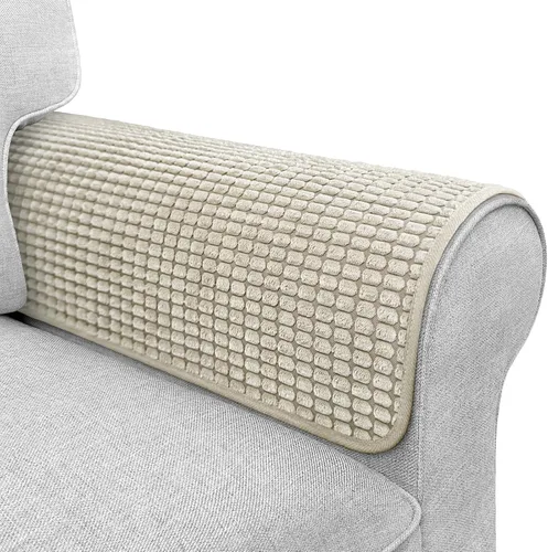 Vista 9 de Fundas para brazos de sofá, fundas impermeables para reposabrazos de sofá, sillón, sofá biplaza, funda para reposacabezas, funda antideslizante